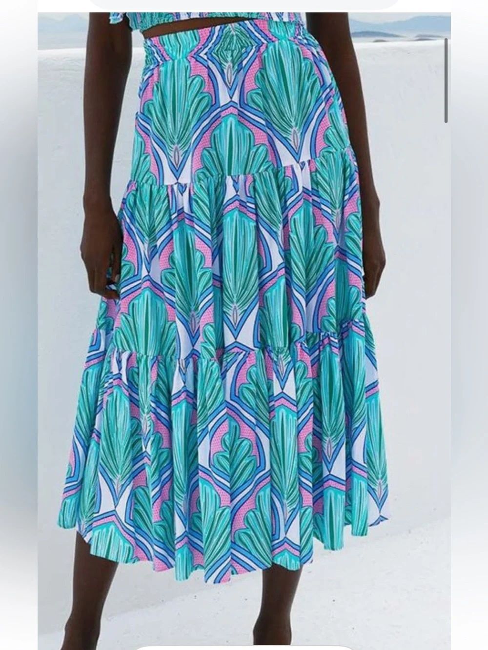 Paolita Aura Ruffle Midi Skirt S